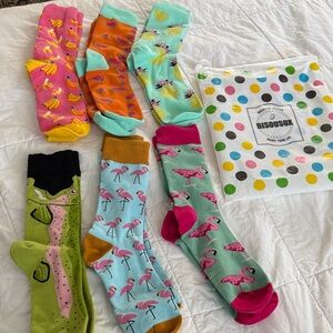 Colorful Patterned Socks Set